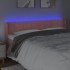 Cabecero con LED de terciopelo rosa 203x16x78/88