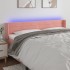 Cabecero con LED de terciopelo rosa 183x16x78/88