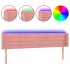 Cabecero con LED de terciopelo rosa 183x16x78/88