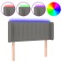 Cabecero con luces LED de tela gris oscuro 93x16x78/88