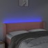Cabecero con LED de terciopelo rosa 147x16x78/88