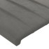Cabecero con LED de terciopelo gris claro 93x16x78/88