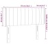 Cabecero con LED de terciopelo gris claro 93x16x78/88