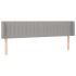 Cabecero con LED de tela gris claro 183x16x78/88