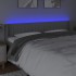 Cabecero con LED de tela gris claro 183x16x78/88