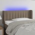 Cabecero con LED de tela gris taupe 93x16x78/88