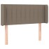 Cabecero con LED de tela gris taupe 93x16x78/88