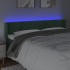 Cabecero con LED de terciopelo verde oscuro 163x16x78/88