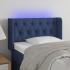 Cabecero con LED de tela azul 83x16x78/88