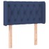 Cabecero con LED de tela azul 83x16x78/88