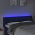 Cabecero con LED de tela azul 163x16x78/88