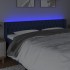 Cabecero con LED de tela azul 203x16x78/88