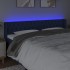 Cabecero con LED de tela azul 183x16x78/88