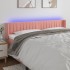 Cabecero con LED de terciopelo rosa 163x16x78/88