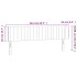 Cabecero con LED de terciopelo rosa 163x16x78/88
