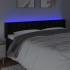 Cabecero con LED de terciopelo negro 163x16x78/88