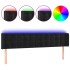 Cabecero con LED de terciopelo negro 183x16x78/88