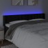 Cabecero con LED de terciopelo negro 183x16x78/88