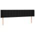 Cabecero con LED de tela negro 203x16x78/88