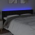 Cabecero con LED de tela negro 203x16x78/88