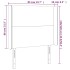 Cabecero con LED de terciopelo rosa 83x16x118/128