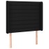 Cabecero con LED de tela negro 103x16x118/128