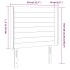 Cabecero con LED de terciopelo gris oscuro 83x16x118/128