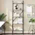 Librería de 5 estantes madera gris Sonoma 56x31,5x174