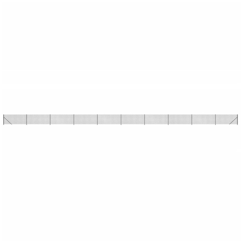 Cerca de alambre con brida gris antracita 1x25