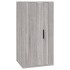 Set de muebles para TV 2 pzas madera contrachapada gris