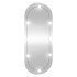 Espejo de pared ovalado con luces LED vidrio 40x90