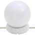Espejo de pared ovalado con luces LED vidrio 40x90