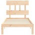 Estructura de cama con cabecero madera