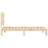 Estructura de cama con cabecero madera