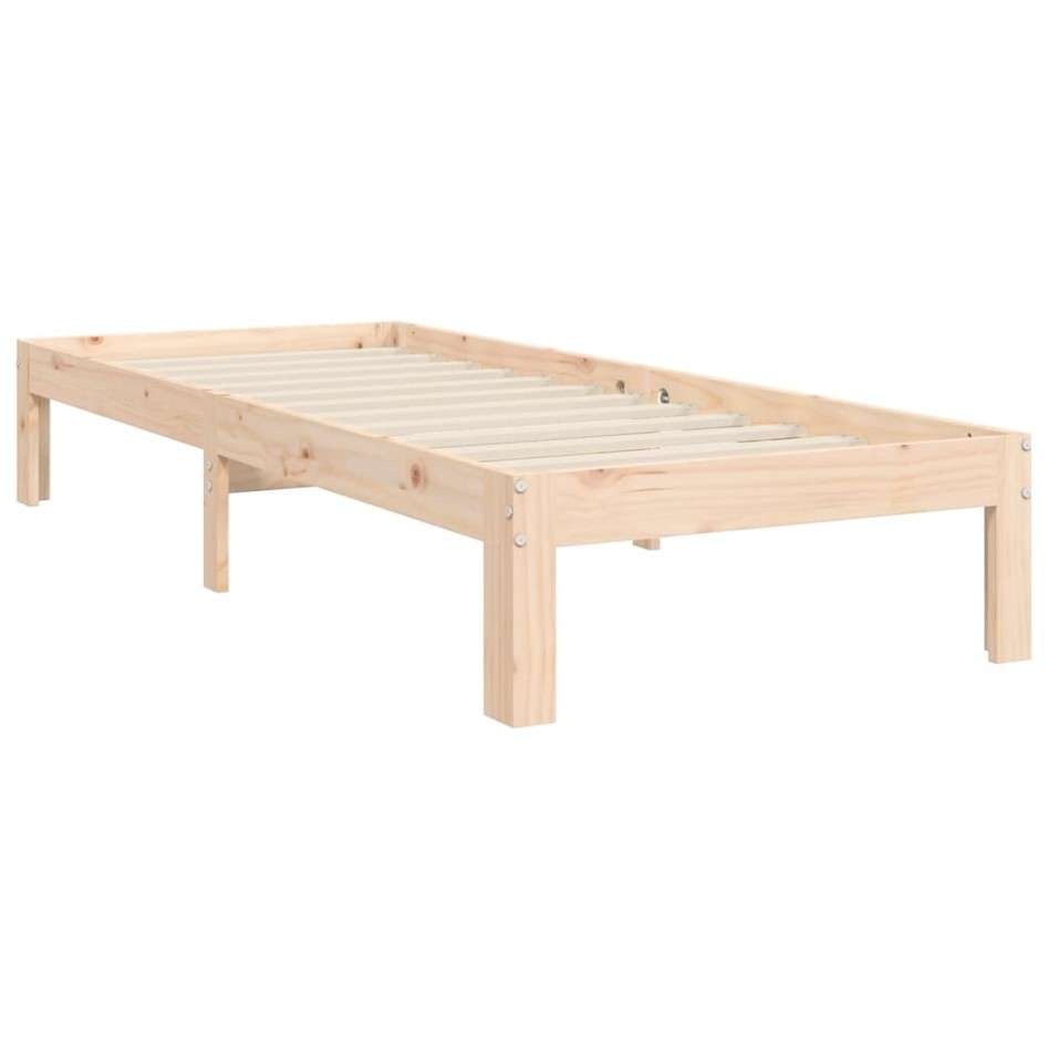 Estructura de cama con cabecero madera