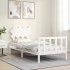 Estructura de cama con cabecero madera maciza