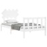 Estructura de cama con cabecero madera maciza