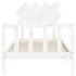 Estructura de cama con cabecero madera maciza