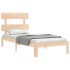 Estructura de cama sin colchón madera maciza de pino 90x200
