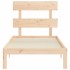 Estructura de cama sin colchón madera maciza de pino 90x200