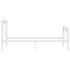 Estructura de cama sin colchón metal blanco 90x200