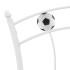 Estructura de cama sin colchón metal blanco 90x200