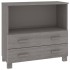 Aparador HAMAR madera maciza de pino gris claro 85x35x80