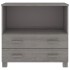 Aparador HAMAR madera maciza de pino gris claro 85x35x80