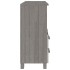 Aparador HAMAR madera maciza de pino gris claro 85x35x80