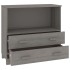 Aparador HAMAR madera maciza de pino gris claro 85x35x80