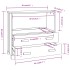 Aparador HAMAR madera maciza de pino gris claro 85x35x80