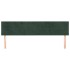 Cabeceros 2 unidades de terciopelo verde oscuro 80x5x78/88