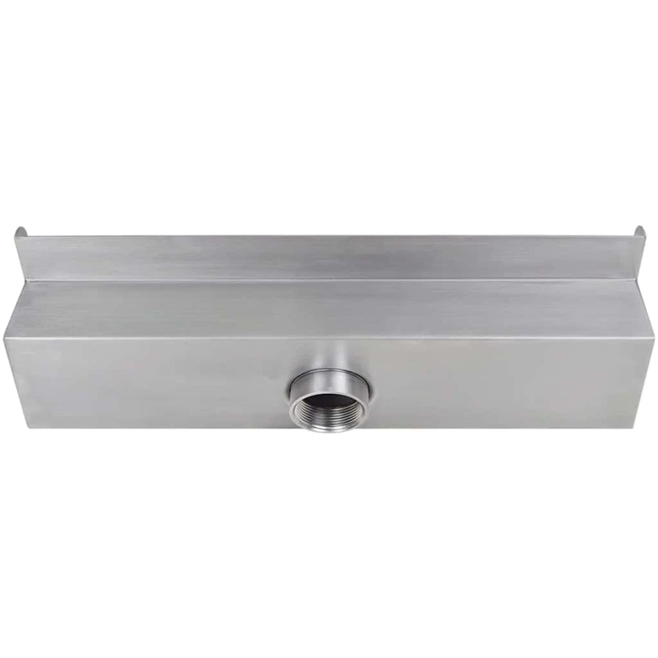 Fuente cascada rectangular LED piscina acero inoxidable 45