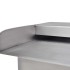 Fuente cascada rectangular LED piscina acero inoxidable 45